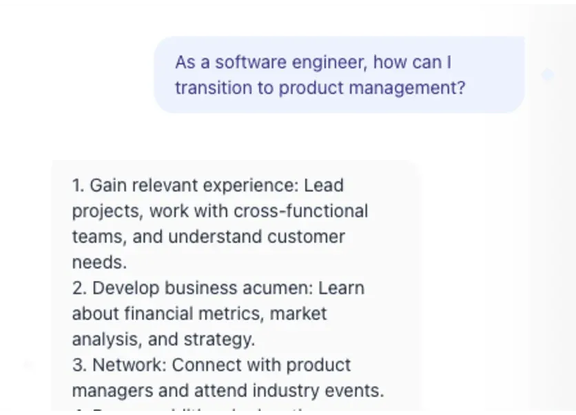 PraxJobs AI career advisor chat providing instant expert career guidance